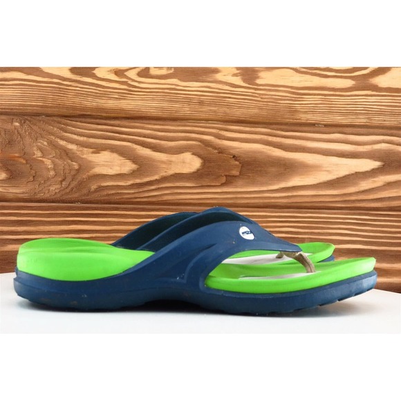 Hawaiian‎ Jelly Sz 6 M Blue Flip Flop Synthetic Women Sandals - Picture 4 of 7